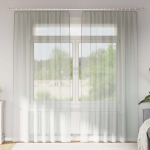 Voile kardinad varrastaskutega 2 tk, helehall