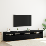 Tv kapid 2 tk led tulgedega mustast tammepuidust