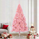 Tehis pre-lit j&otilde;ulupuu koos 300 LED-iga Roosa 210 cm PVC