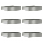 Murupiire 6 tk h&otilde;bedane 50 x 50 x 13 cm tsinkteras