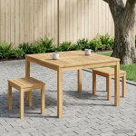 Kohvilaud Valge 80 x 80,5 x 45 cm Tugev akatsiapuu
