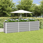 Taimekast helehall 480 x 50 x 45 cm tsinkteras