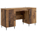 Laud riiuliga uksega Vana puit 142,5 x 50 x 75 cm Tehispuit
