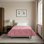 Suvised teki Roosa 155 x 220 cm Mikrokiud ja Teddy villa