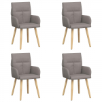 S&ouml;&ouml;gitoa Toolid 4 pcs kangas Pruunikashall 60 x 56 x 96 cm