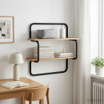2-tasandiline seinariiul Artisan tamm 40 x 24,5 x 61 cm