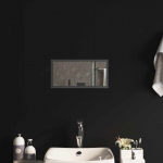 LED vannitoa peegel L&auml;bipaistev 40 x 20 cm karastatud klaas