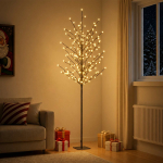 LED-pallidega j&otilde;ulupuu Must 180 cm Teras 220 LED-i