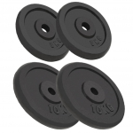 Kangi kettad, 4 tk, 2 x 10 kg + 2 x 5 kg, malm