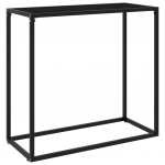 Konsoollaud, must, 80 x 35 x 75 cm, karastatud klaas