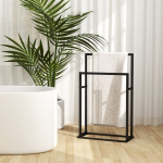 Eraldiseisev r&auml;tikurest, must, 48 x 24 x 78,5 cm, raud