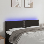 LED-voodipeats, must, 144x5x78/88 cm, kangas