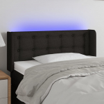 Led-voodipeats, must, 103x16x78/88 cm, kangas