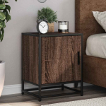 &Ouml;&Ouml;KAPP PRUUN TAMM 40X31X50 CM KONSTRUEERITUD PUIT JA METALL