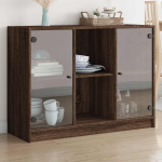 Puhvetkapp, pruun tamm, 102x37x75,5 cm, tehispuit