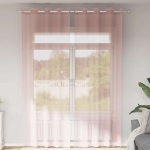 VOILE KARDINAD R&Otilde;NGASTEGA 2 TK ROOSA 140X300 CM