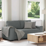 Kahekohaline diivan, tumehall, 180 x 77 x 82 cm, kangas