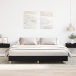 Voodi raam must tamm 200x200 cm inseneritud puit