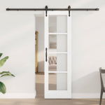 Liuguks valge 61 x 198.5 cm puit ja metall