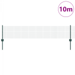 Keeratud traadist aed 5 u-postiga roheline 0.4x10 m teras