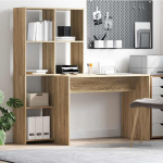 Laud riiuliga sonoma tamm 138.5 x 55 x 143 cm tehispuit