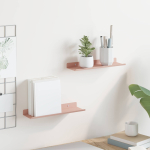 Ujuv riiul Seinale kinnitatav 2 tk Roosa 30 x 9 x 2,5 cm Teras