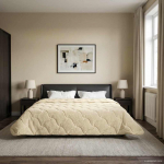 Suvised teki cream 200 x 240 cm Mikrokiud ja Teddy villa