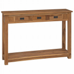 Konsoollaud Naturaalne 110 x 30 x 80 cm Tugev teakpuit