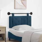 Rippuv voodipeats Seinale kinnitatav Sinine 90 x 55 x 5 cm Samet
