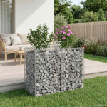 Gabioni t&otilde;stetud voodi H&otilde;bedane 100 x 50 x 80 cm Tsinkteras