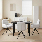 P&ouml;&ouml;rlevad Toiduainete Toolid 4 pcs Kunstnahk Valge