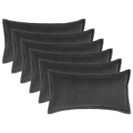 Diivanipadi 6 tk HOUTEN tumehall 40 x 80 cm boucl&eacute;