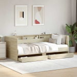 Voodiraam ladustamisega Sonoma tamm 80 x 200 cm Tehispuit