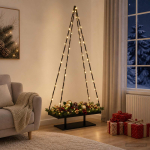 Metall j&otilde;ulupuu KUOPIO 210 cm Teras Must