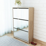 3 sahtliga kingakapp peegliga tamm 63 x 17 x 102,5 cm