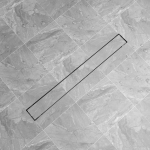 Lineaarne du&scaron;i &auml;ravoolus&uuml;steem 930 x 140 mm roostevaba teras