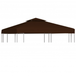 Kahekordne varjualuse katus 310 g/m&sup2; 3 x 3 m, pruun