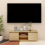 Telerikapp, must, 110 x 30 x 40 cm, m&auml;nnipuit