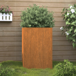 Taimekast, 52x48x75 cm, corten teras