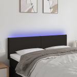 LED-voodipeats, must, 144x5x78/88 cm, kangas