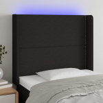 LED-voodipeats, must, 93x16x118/128 cm, kangas