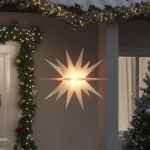 J&otilde;ulutuli LED-valgustusega, kokkupandav, valge, 100 cm