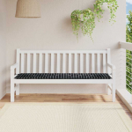 Pingi patjad must ruuduline 150 x 50 x 3 cm oxfordi kangas