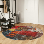 Vaip, pestav, mitmev&auml;rviline, &oslash;200 cm, libisemiskindel
