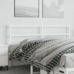 Metallist voodipeats, valge, 160 cm