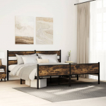 METALLIST VOODIRAAM ILMA MADRATSITA SUITSUTATUD TAMM 193X203 CM