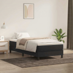 Box Vedruvoodi ilma Madratsita Must 100x220 cm samet