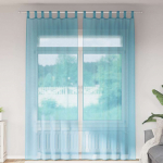 Aasadega voilee kardinad 2 tk t&uuml;rkiissinised 140 x 260 cm