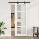 Liuguks valge 83 x 232 cm puit ja metall
