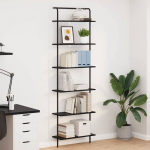 Raamatukapp Must tamm 60 x 24 x 203 cm Tehispuit